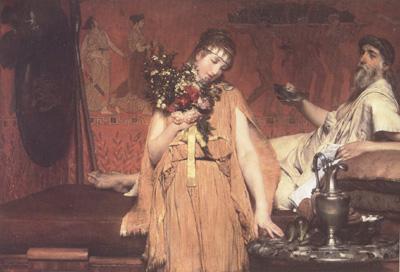 Alma-Tadema, Sir Lawrence Between Hope and Fear (mk23) Sweden oil painting art